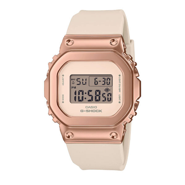 Casio G-SHOCK Metal Women Digital Watch - Pink & Rose Gold | GM-S5600UPG-4DR