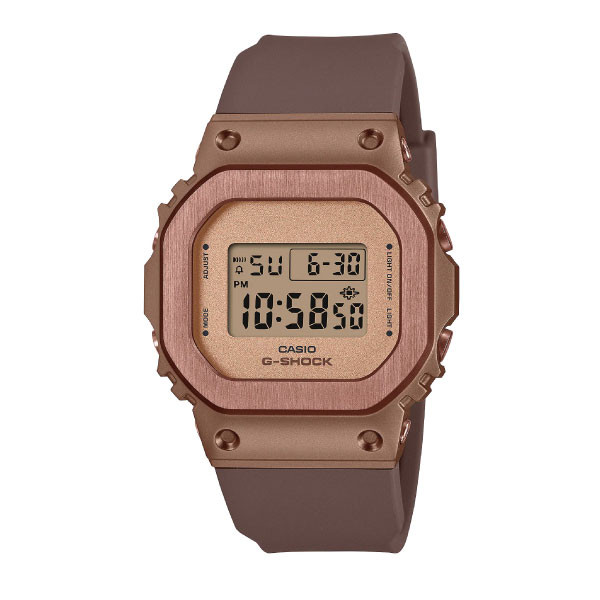 Casio G-SHOCK Metal Women Digital Watch - Brown & Rose Gold | GM-S5600UBR-5DR