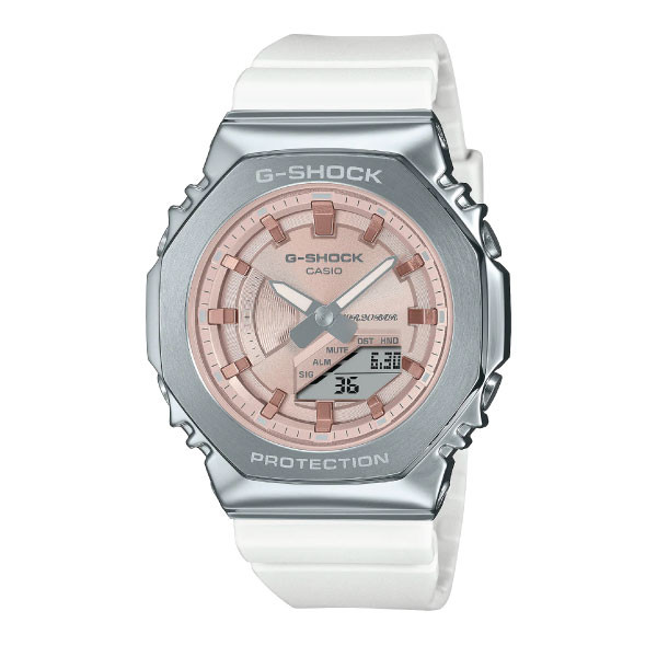 Casio G-SHOCK Metal-Covered Women Analog-Digital Watch - Grey & Pink | GM-S2100WS-7ADRn Analog-Digital Watch - Beige & Yellow | GMA-S2100NC-4ADR