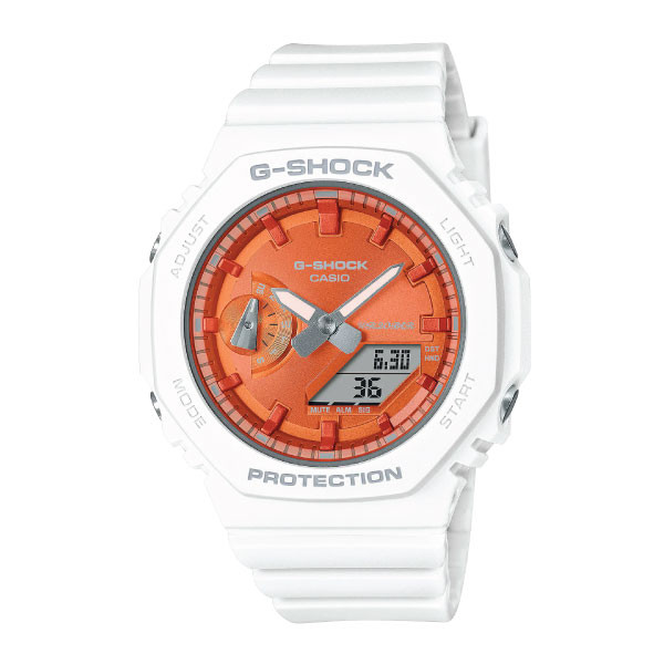 Casio G-SHOCK Seasonal Collection Women Analog-Digital Watch - Orange & White | GMA-S2100WS-7ADR