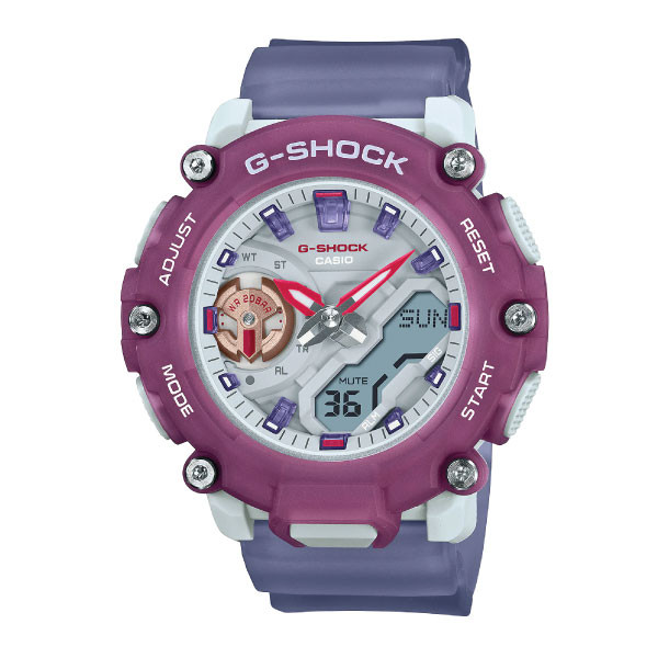Casio G-SHOCK Peaceful Outdoor Colors Women Analog-Digital Watch - Purple & Multicolor | GMA-S2200PE-6ADR