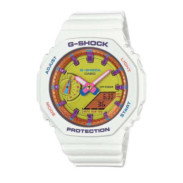 Casio G-SHOCK Summer Colors Casual Women Analog-Digital Watch - White | GMA-S2100BS-7ADR