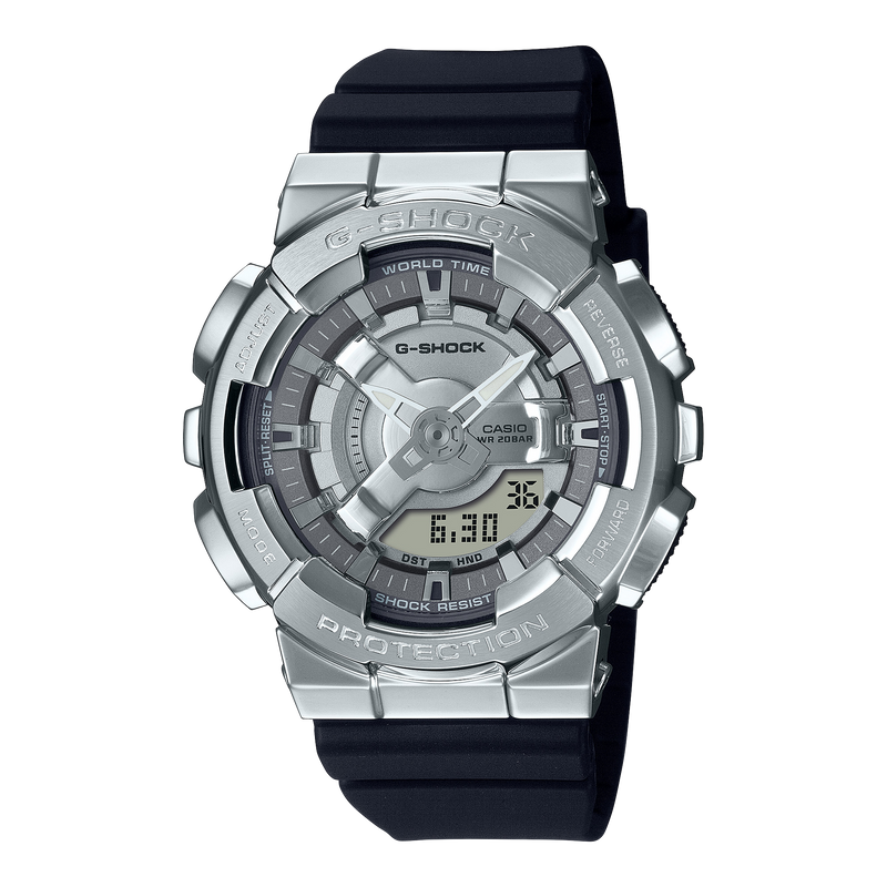 Casio G-SHOCK Metal Women Analog-Digital Watch - Black & Silver | GM-S110-1ADR