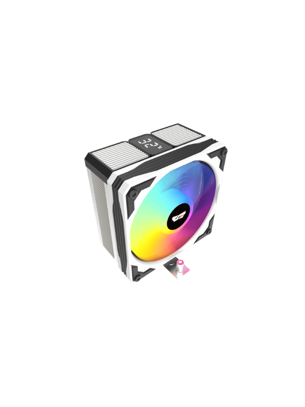 DarkFlash Digital Display Tower CPU Cooler - Black & White | M400