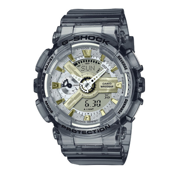 Casio G-SHOCK Gold and Silver Skeleton Women Watch - Grey | GMA-S110GS-8ADR