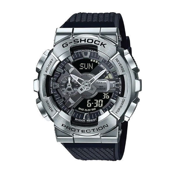 Casio G-SHOCK Metal Men Watch - Black / Silver | GM-110-1ADR
