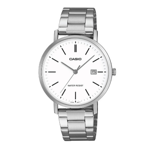 Casio Men 3-Hand Watch - Silver / White | MTP-VT05D-7EDF