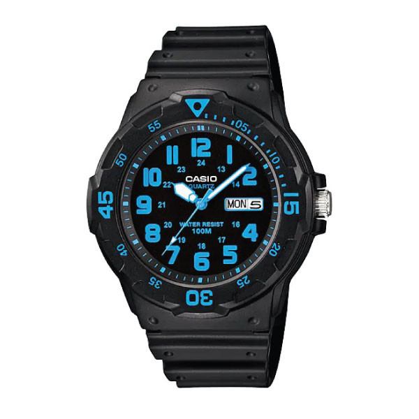 Casio Unisex 3-Hand Watch - Black | MRW-200H-2BVDF