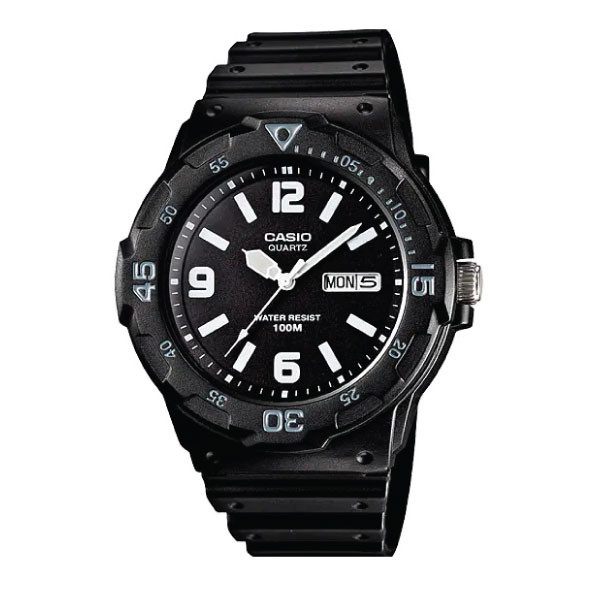 Casio Unisex 3-Hand Watch - Black | MRW-200H-1B2VDF