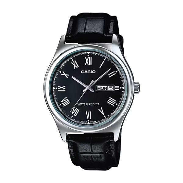 Casio Men 3-Hand Watch - Black / Silver | MTP-V006L-1BUDF