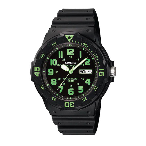 Casio Unisex 3-Hand Watch - Black | MRW-200H-3BVDF
