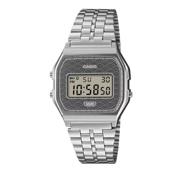 Casio Vintage Digital Unisex Metal Watch - Grey / Silver | A159WEVJ-7DR