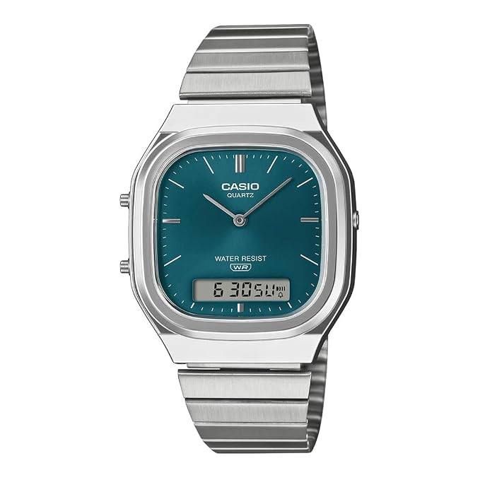 Casio Vintage Analog-Digital Unisex Watch - Blue / Silver | AQ-240E-3ADF