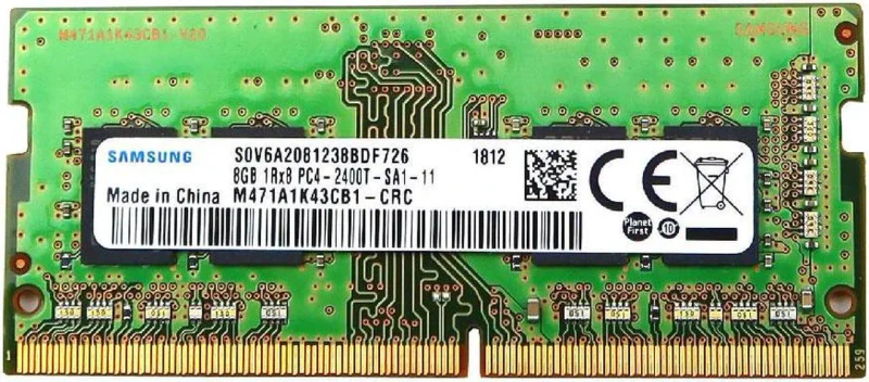 Samsung 8GB DDR4 2400MHz PC4-19200 1Rx8 SO-DIMM Laptop Memory | M471A1K43CB1-CRC