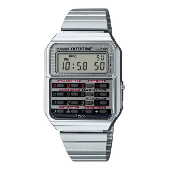 Casio Back to the Future Calculator Watch - Black / Silver | CA-500WEBF-1ADR
