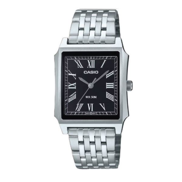 Casio Men 3-Hand Watch - Black / Silver | MTP-B190D-1BVDF