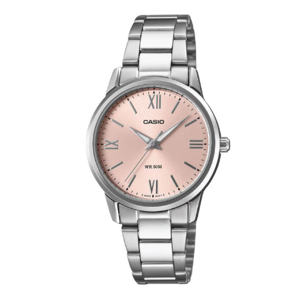 Casio Women Analog Watch - Pink / Silver | LTP-1303DD-4AVDF