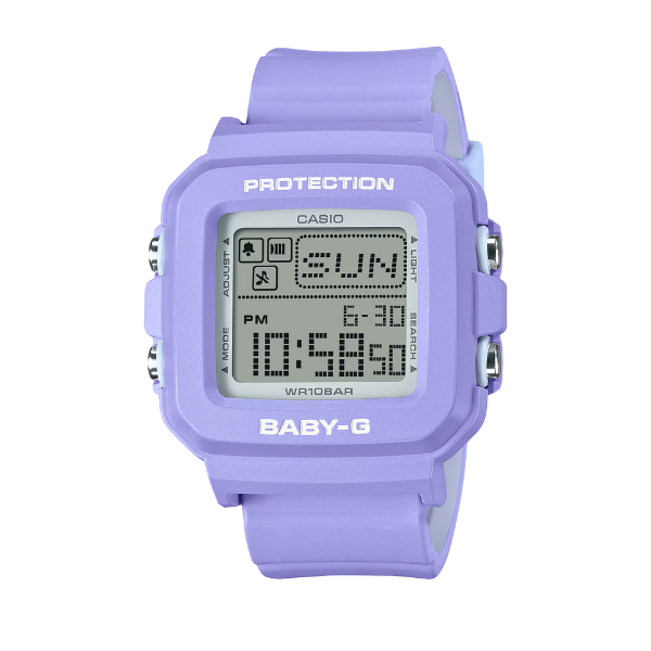 Casio Baby-G Women Digital Watch - Black / Purple | BGD-10KKM-1DR