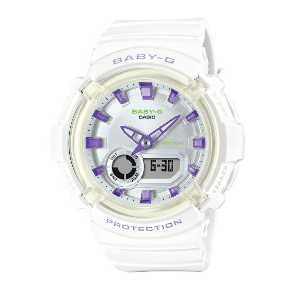 Casio Baby-G Women Analog-Digital Watch - White / Multicolor | BGA-280DN-7ADR