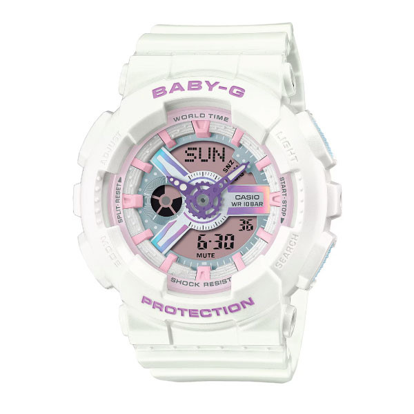 Casio Baby-G Women Analog-Digital Watch - Purple / White | BA-110FH-7ADR