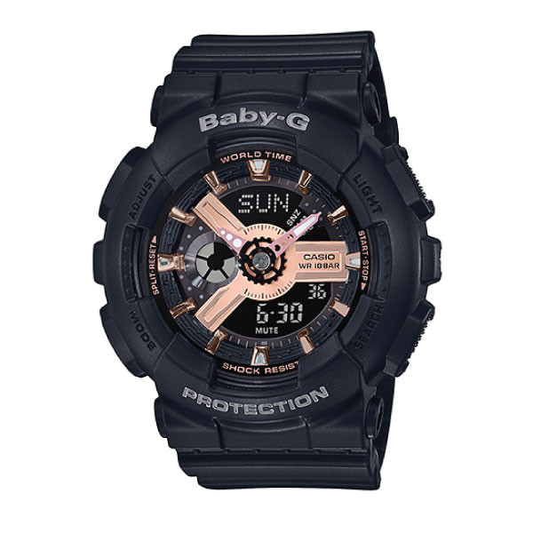 Casio Baby-G Women Analog-Digital Watch - Black | BA-110RG-1ADR