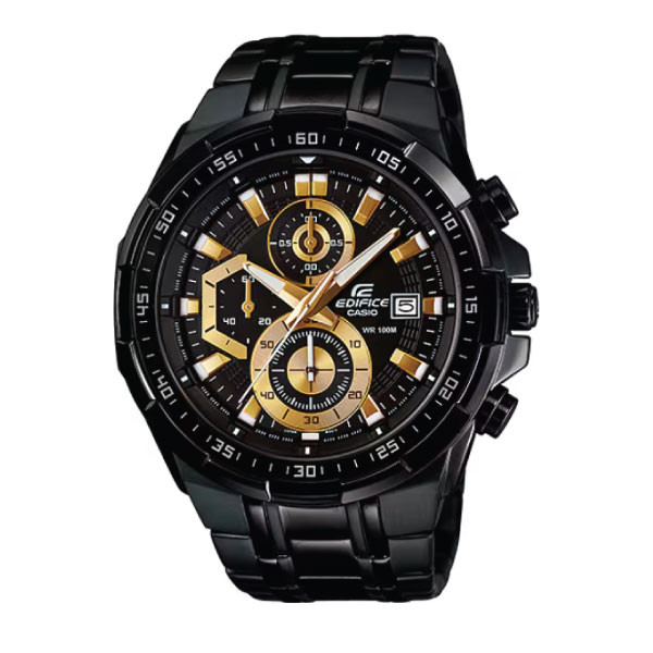 Casio Edifice Men Chronograph Watch - Black Gold | EFR-539BK-1AVUDF