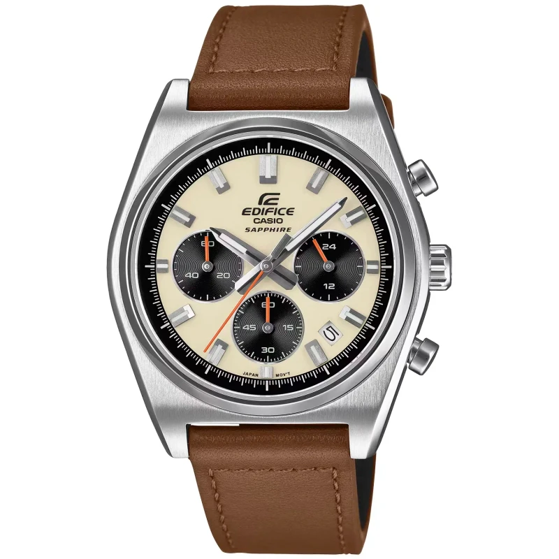 Casio Edifice Men Chronograph Watch - Beige Brown | EFB-730L-7AVUDF
