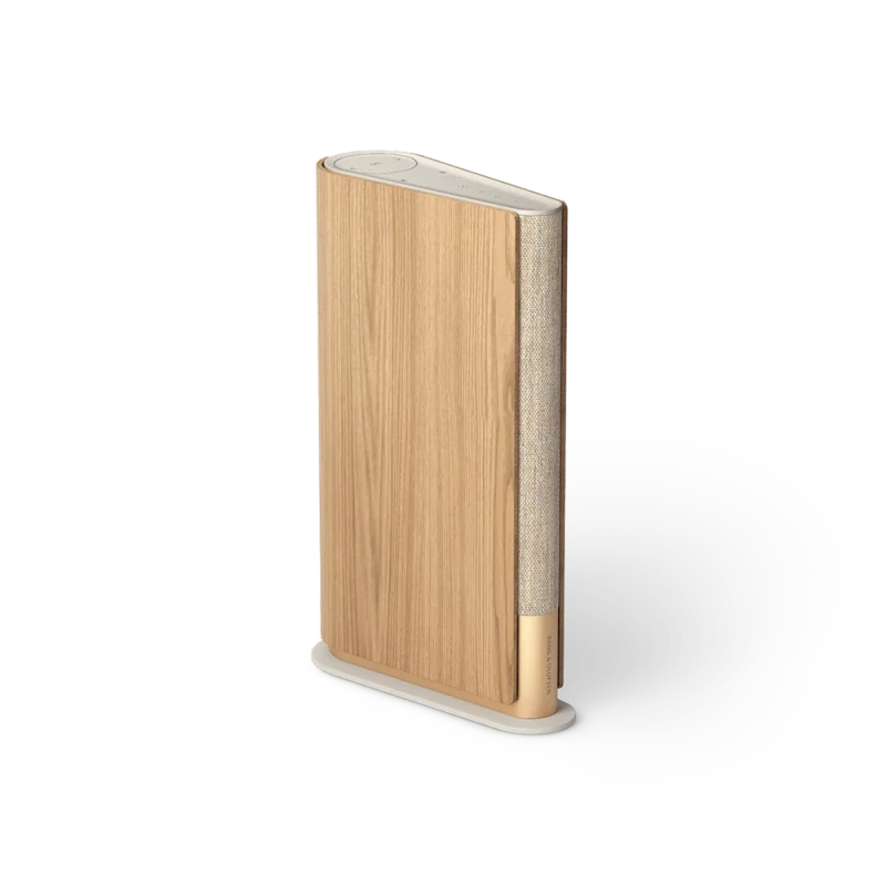 Bang & Olufsen Beosound Emerge Wi-Fi Speaker - Gold Tone Aluminium / Light Oak
