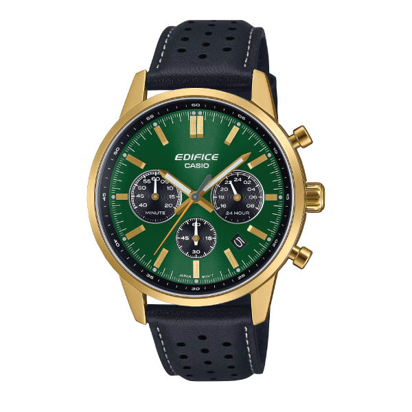 Casio Edifice Men Chronograph Watch - Black Green | EFR-575CL-3ADF