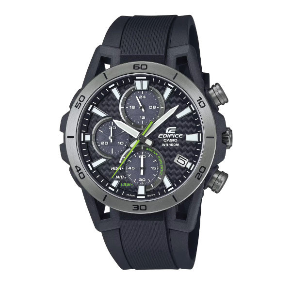 Casio Edifice SOSPENSIONE Men Solar Chronograph Watch - Black | EQS-960PB-1AVUDF