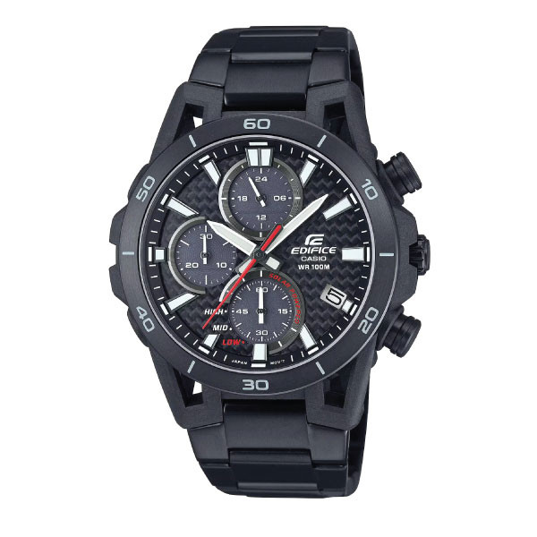 Casio Edifice SOSPENSIONE Men Solar Chronograph Watch - Black | EQS-960DC-1AVUDF