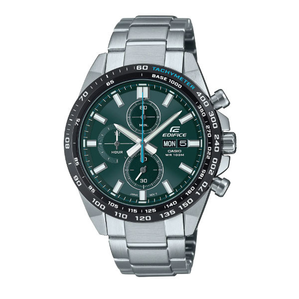 Casio Edifice Men Chronograph Watch - Silver Green | EFR-574DB-3AVUDF