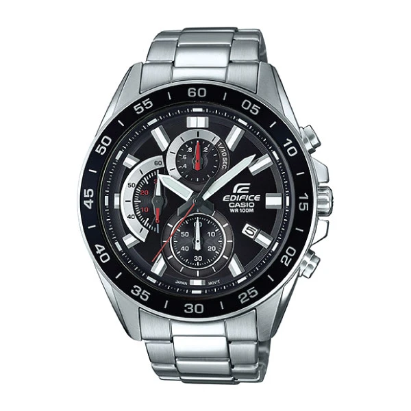 Casio Edifice Men Chronograph Watch - Silver Black | EFV-550D-1AVUDF