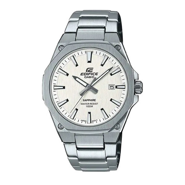 Casio Edifice SLIM Men Analog Watch - Silver White | EFR-S108D-7AVUDF