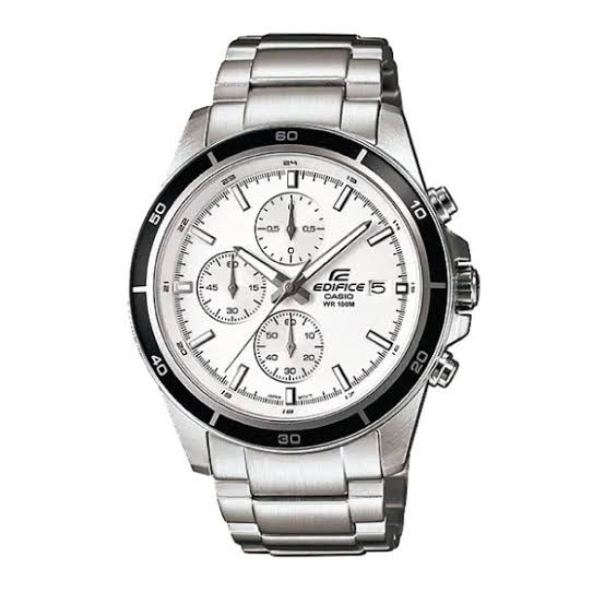 Casio Edifice Men Chronograph Watch - Silver White | EFR-526D-7AVUDF
