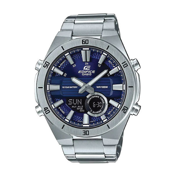 Casio Edifice Men Analog-Digital Watch - Blue Silver | ERA-110D-2AVDF
