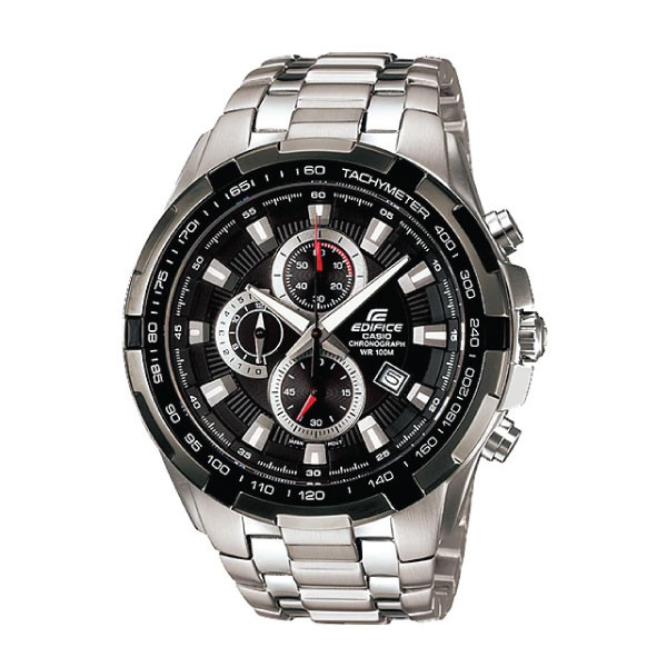 Casio Edifice Men Chronograph Watch - Silver Black | EF-539D-1AVUDF