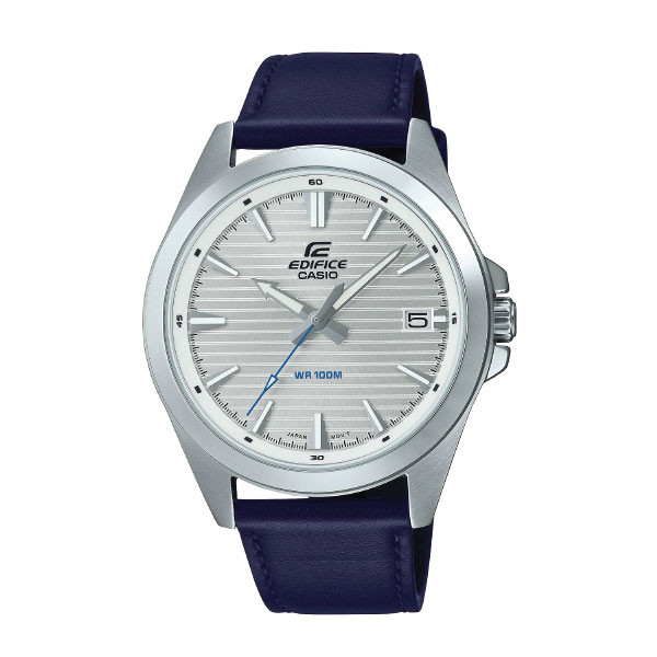 Casio Edifice SLIM Men Solar Chronograph Watch - Silver Blue | EFS-S610D-1AVUDF