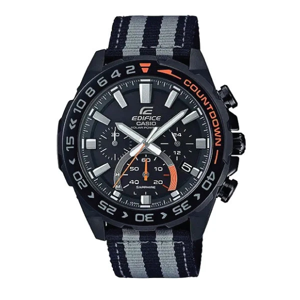 Casio Edifice Men Solar Chronograph Watch - Black | EFS-S550BL-1AVUDF