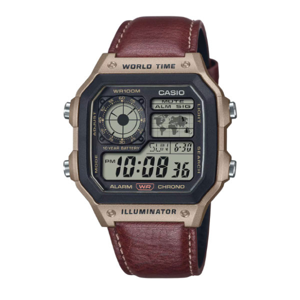 Casio Digital Men Watch - Brown | AE-1200WHL-5AVDF