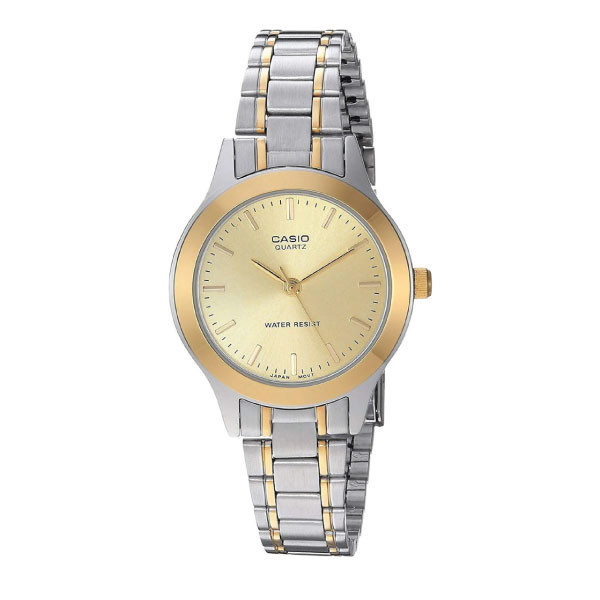 Casio Women 3-Hand Watch - 2-Tone Gold / Silver | LTP-1128G-9ARDF