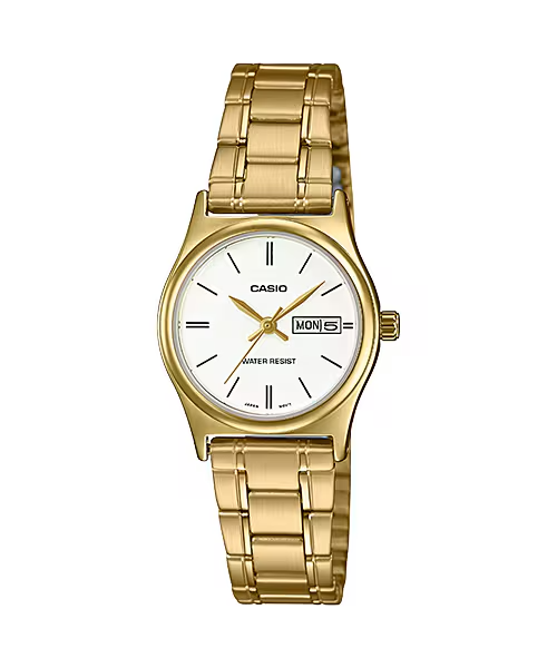 Casio Women 3-Hand Watch - Gold Plated | LTP-V006G-7BUDF