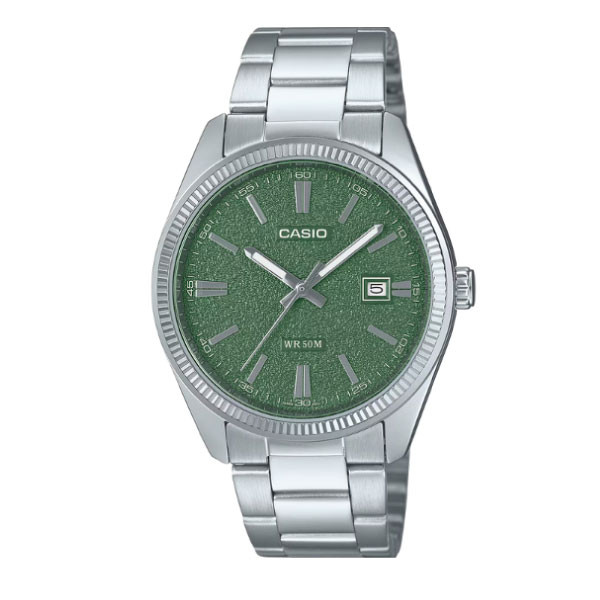 Casio Men 3-Hand Watch - Green / Silver | MTP-1302DA-3AVDF