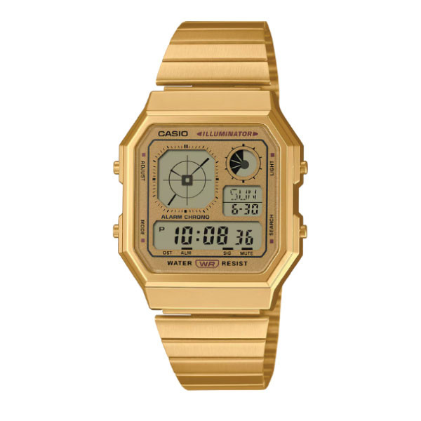 Casio Vintage Digital Unisex Watch - Gold Plated | A130WEG-9ADF