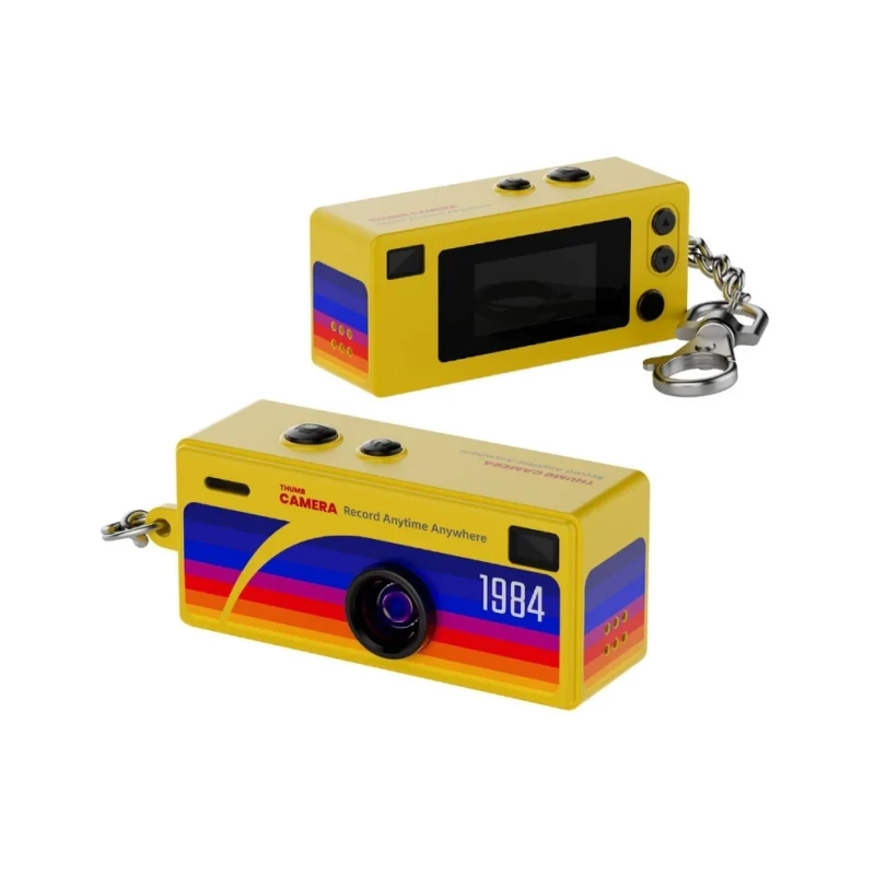 Mini G6 Keychain Camera 1080P Photo & Video Yellow