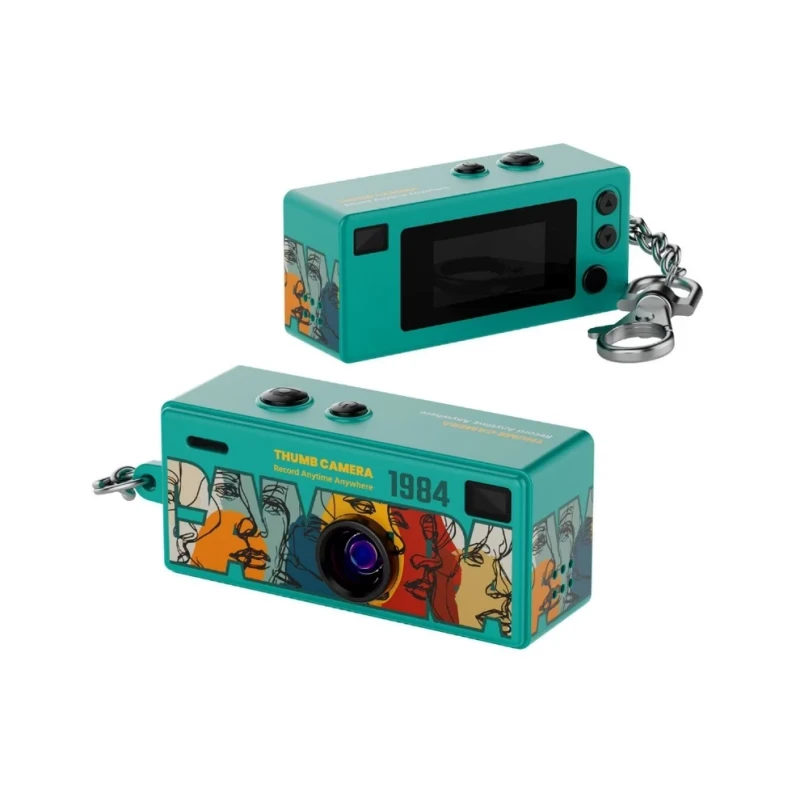 Mini G6 Keychain Camera 1080P Photo & Video Blue