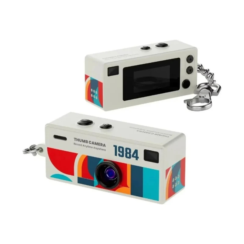 Mini G6 Keychain Camera 1080P Photo & Video Off White