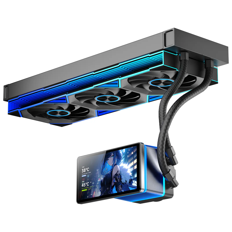 Jungle Leopard ProFlow 360 Black 360mm ARGB AIO Liquid CPU Cooler