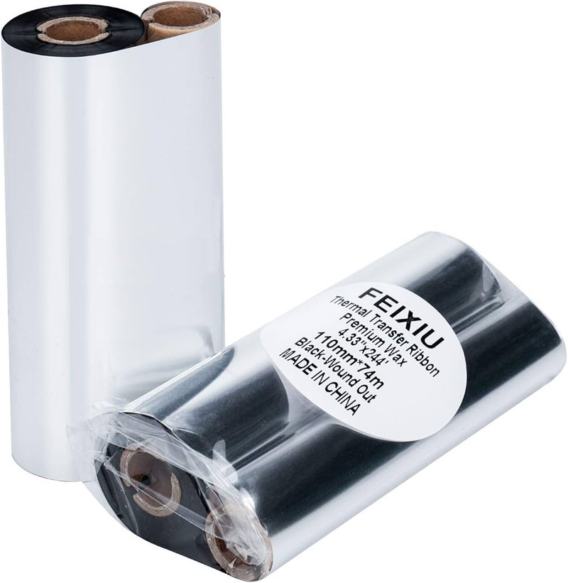 Wax Thermal Transfer Ribbon 110mm × 74m - 0.5" Core | OM-RIB-WX