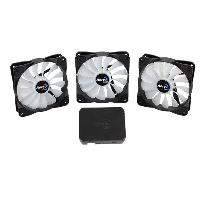 Aerocool P7-F12 Pro 12CM RGB FAN x 3, P7-H1 HUB x 1 | P7-F12 Pro